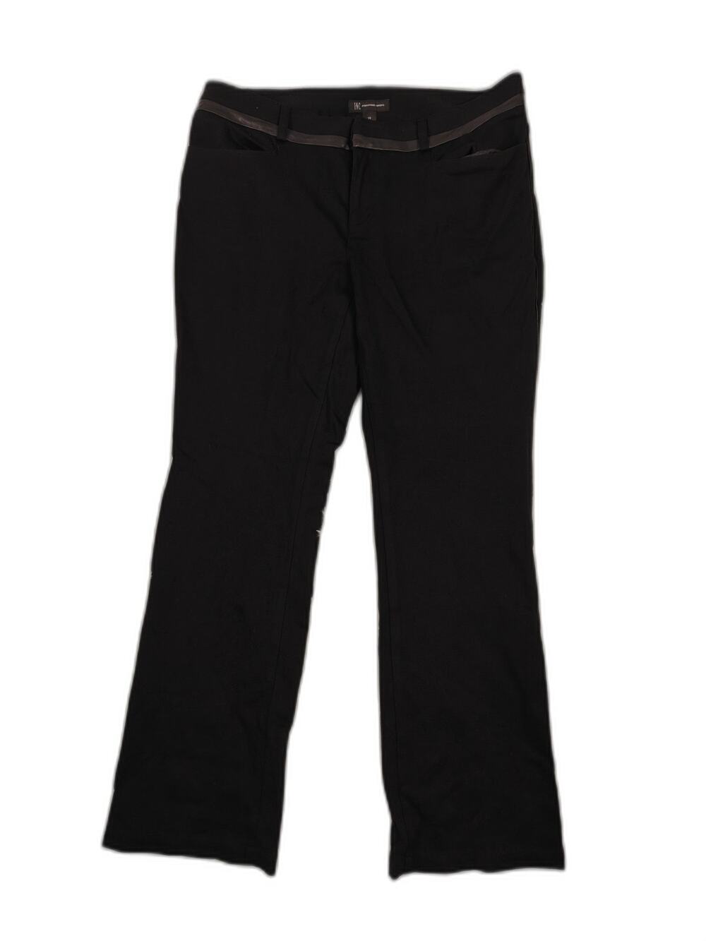 Womens INC International Concepts Bootcut Pants Black Size 14